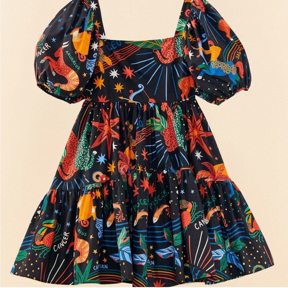 FARM Rio Multicolor Zodiac Mini Dress - Picture 6 of 7